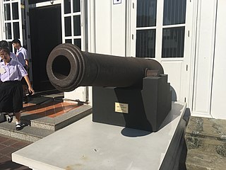A cannon at Bangkok National Museum.