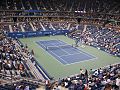 Le terrain de jeu du stade Arthur-Ashe.