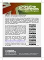 Creative Commons - A postcard summarising the different creative commons licensing options.
