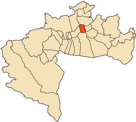 Localisation de Biskra
