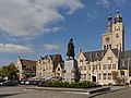 Diksmuide, townhall, belfry and police station