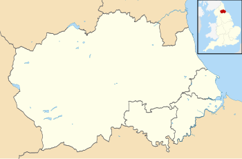 Maps of castles in England by county: B–K is located in County Durham