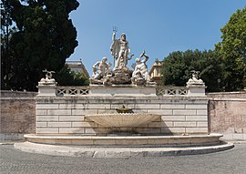 Fontana del Nettuno, Piazza del Popolo
