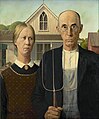 American Gothic par Grant Wood, en 1930 (Art Institute, Chicago).