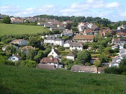 Holcombe village, seen from the south