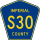 County Road S30 marker
