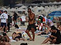 Sunbathers in JBR Beach