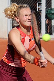 Kateřina Siniaková was part of the winning women's doubles team in 2024. It was her eighth major title and her third at the French Open.