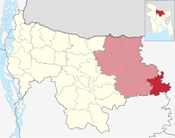 Location of Khaliajuri