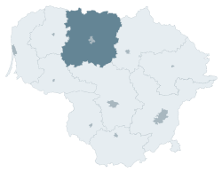 Location of Šiauliai County