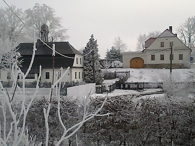 Májůvka sous la neige.