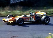 Брюс МакЛарен управляет McLaren M7C на Нюрбургринге (1969)