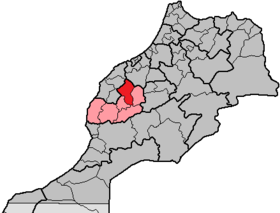 Localisation de Province de Rehamnaالرحامنة