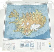 Topographic map of Iceland