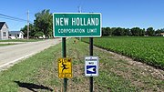 New Holland Corporation Limit Sign