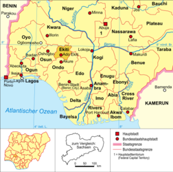 Ado-Ekiti – Mappa