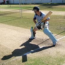 Photographie représentant Phil Hughes à l'entraînement.