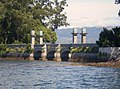 Ponte que une a illa de Santo Antón coa de San Simón