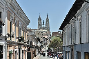 The Basílica as seen from Venezuela street.