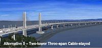 5: Two-tower Three-span Cable-Stayed (concrete)