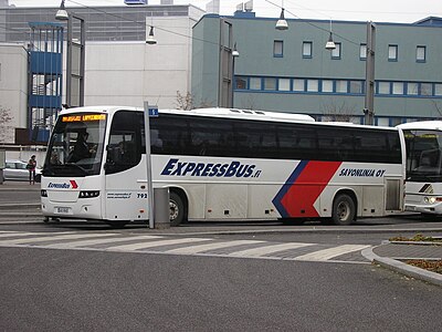 Автобус ExpressBus в г. Ювяскюля