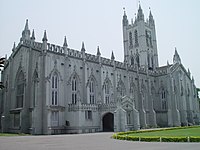 St. Paul's CNI Cathedral, Calcutta is one of the finest examples of Gothic Revival architecture in India.[170]