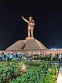 Statue of Social Justice at night view