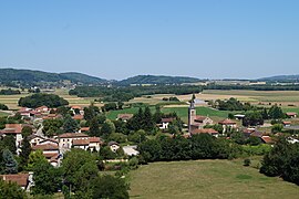 An aerial view of Mottier