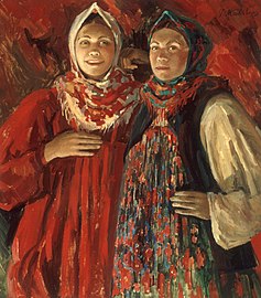 Two Russian beauties (circa 1905)