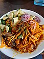 Abacha with onions