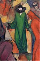 阿爾伯特·布洛赫（英语：Albert Bloch） The Green Domino, 1913年
