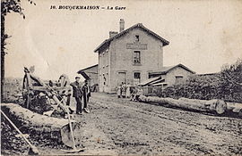 Bouquemaison railway station in the early 20th century