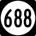 State Route 688 marker