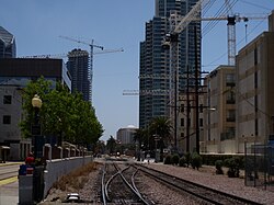 The Columbia district undergoing redevelopment.