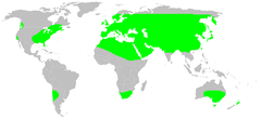 Mapa występowania