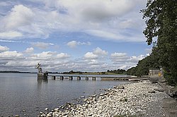 Jetty in Portnashangan townland at the eastern shore of Lough Owel