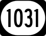 Kentucky Route 1031 marker