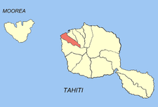 Faa’an sijainti Tahitilla