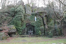 A replica of the Lourdes Grotto