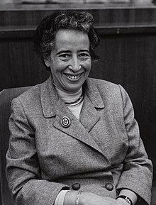 Photo of Hannah Arendt in 1958