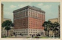 The Hotel Tuller in a postcard, circa 1910s