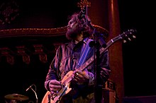 Huw Bunford performing with Super Furry Animals at the Great American Music Hall, San Francisco, California on 9 February 2008.