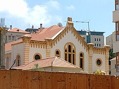 Jewish Maghen Abraham Synagogue that was renovated in 2010 in Downtown Beirut