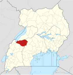 District location in Uganda