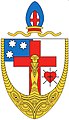 Coat of arms of the Anglican Diocese of Te Manawa o Te Wheke[82][83]