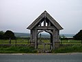 Mouseman lychgate at Greenhow, North Yorkshire