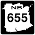 Route 655 marker