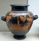 Ulysse et les Sirènes, stamnos attique à figures rouges, c. -480.