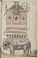 Allegory of Venice as the Palazzo Ducale on the back of an elephant, f. 39r