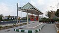 Public telephones in Kashmar, Iran; such structures replaced earlier booth enclosed telephones late in the 20th century